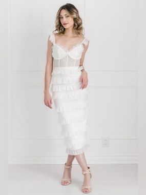 fitted lace wedding dress The Lucetta Dress in Sage Windsor Brocade 18 / Sage Windsor Brocade main image 0